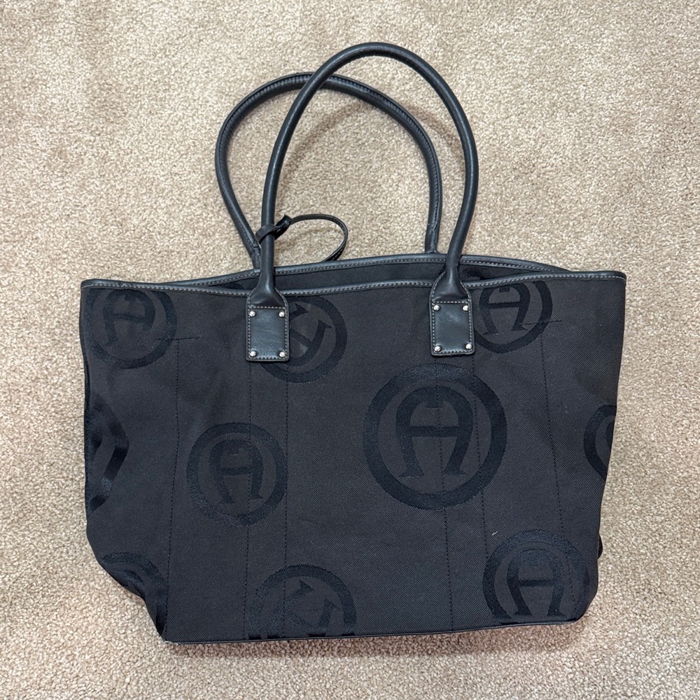 Etienne Aigner Black Tote Bag